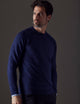 man wearing dark blue sweater from AETHER Apparel