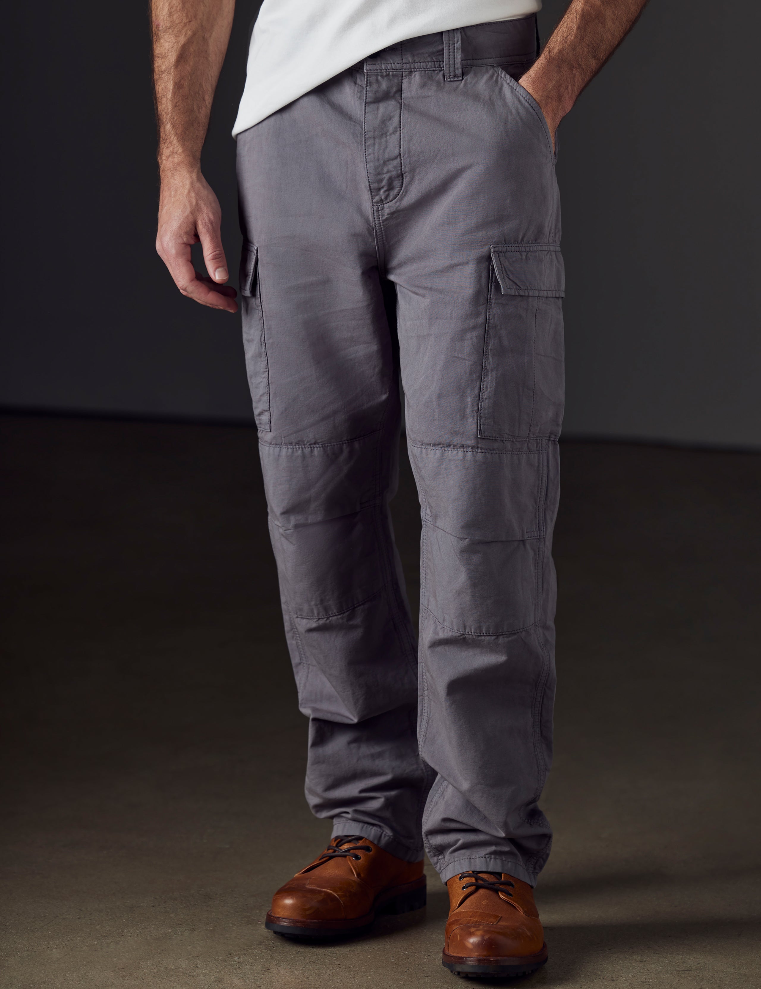 grey fatigue pants from AETHER Apparel