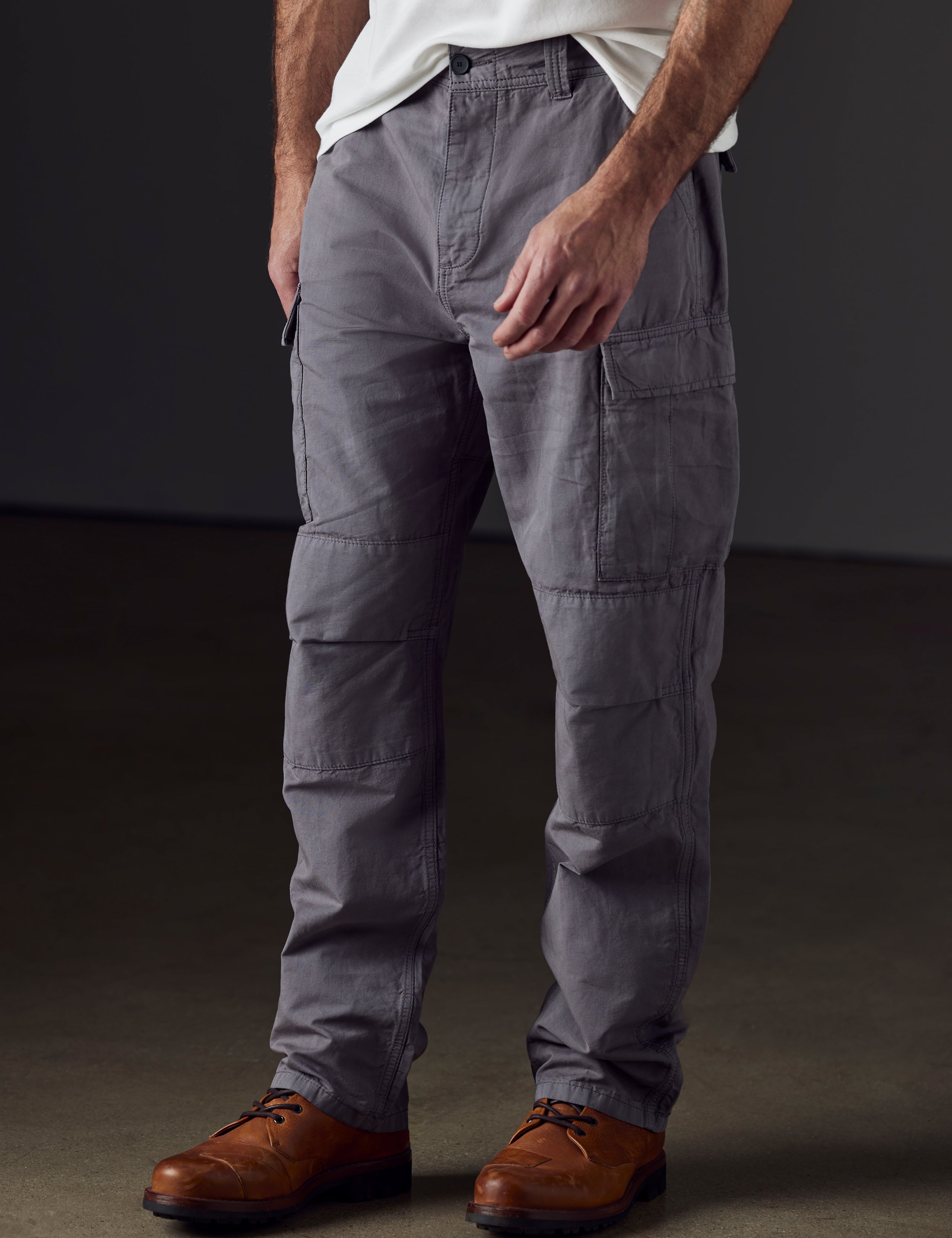 grey fatigue pants from AETHER Apparel