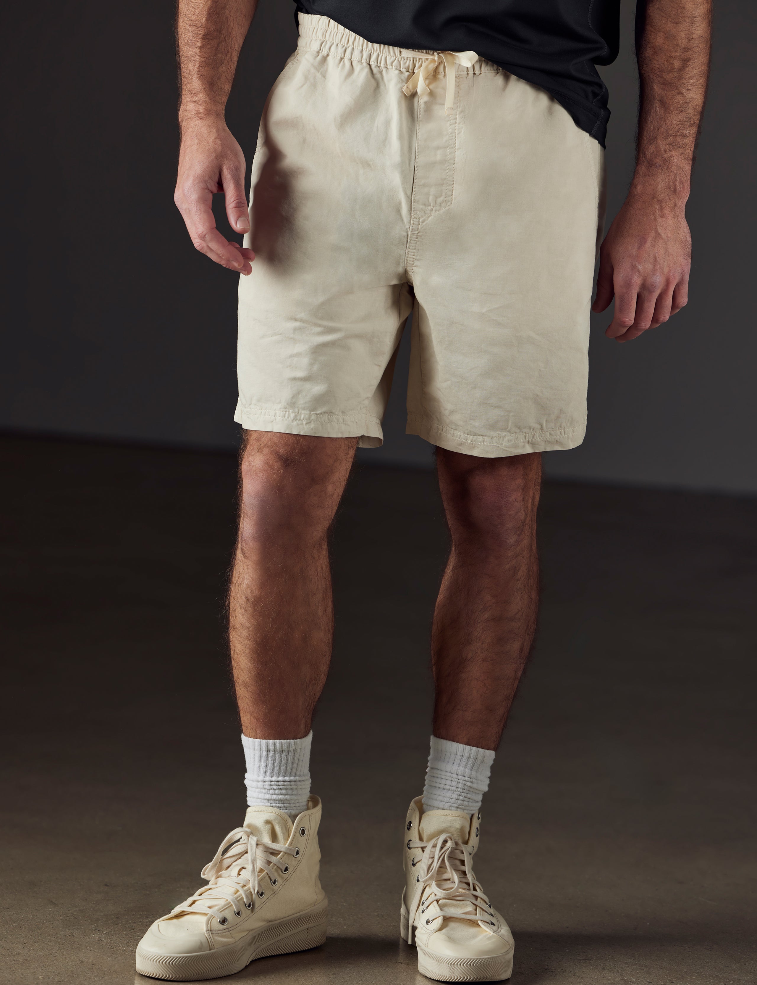 beige fatigue short from AETHER Apparel