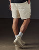 beige fatigue short from AETHER Apparel