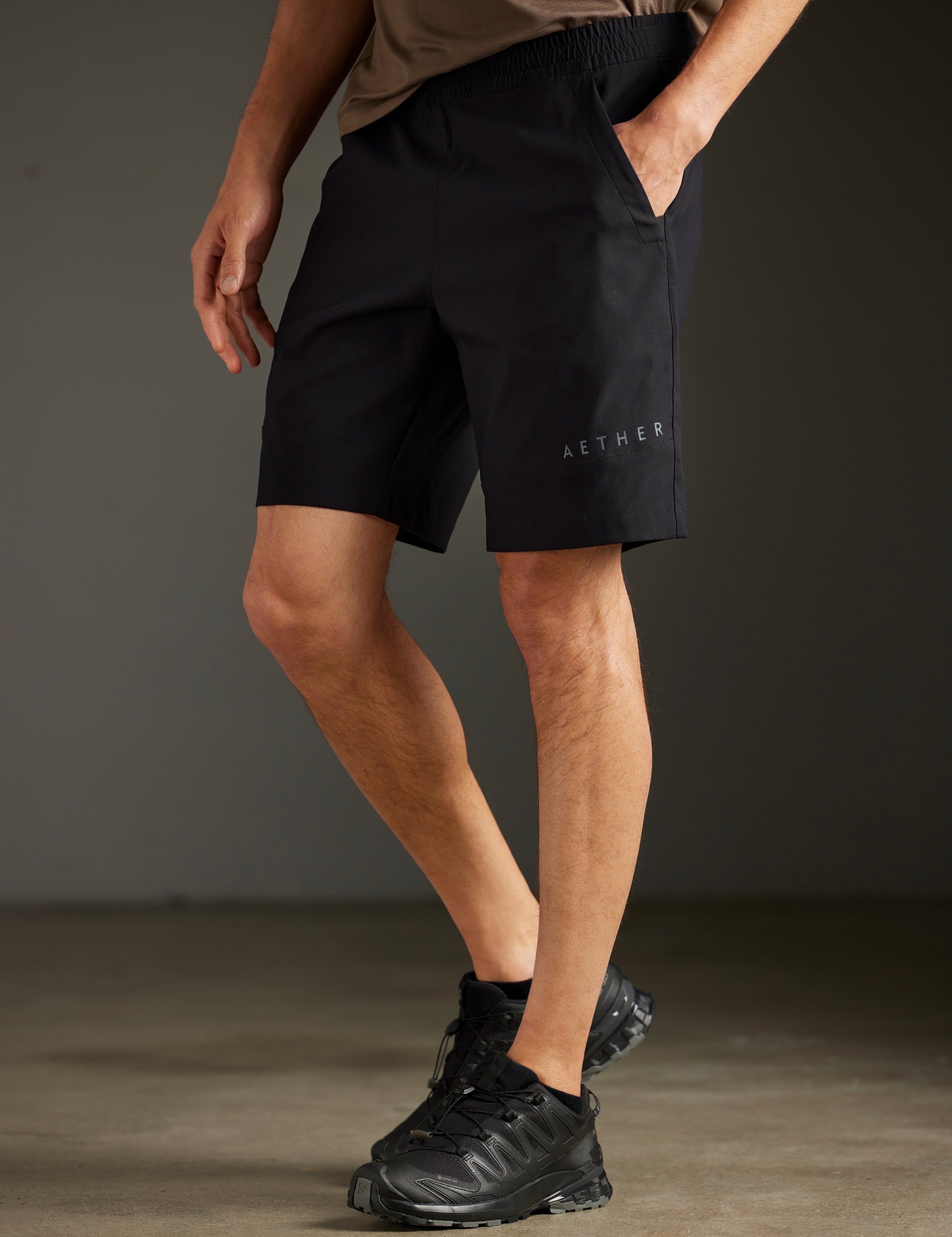 men's black shorts from AETHER Apparel