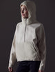 Woman wearing beige Align Hooded Anorak