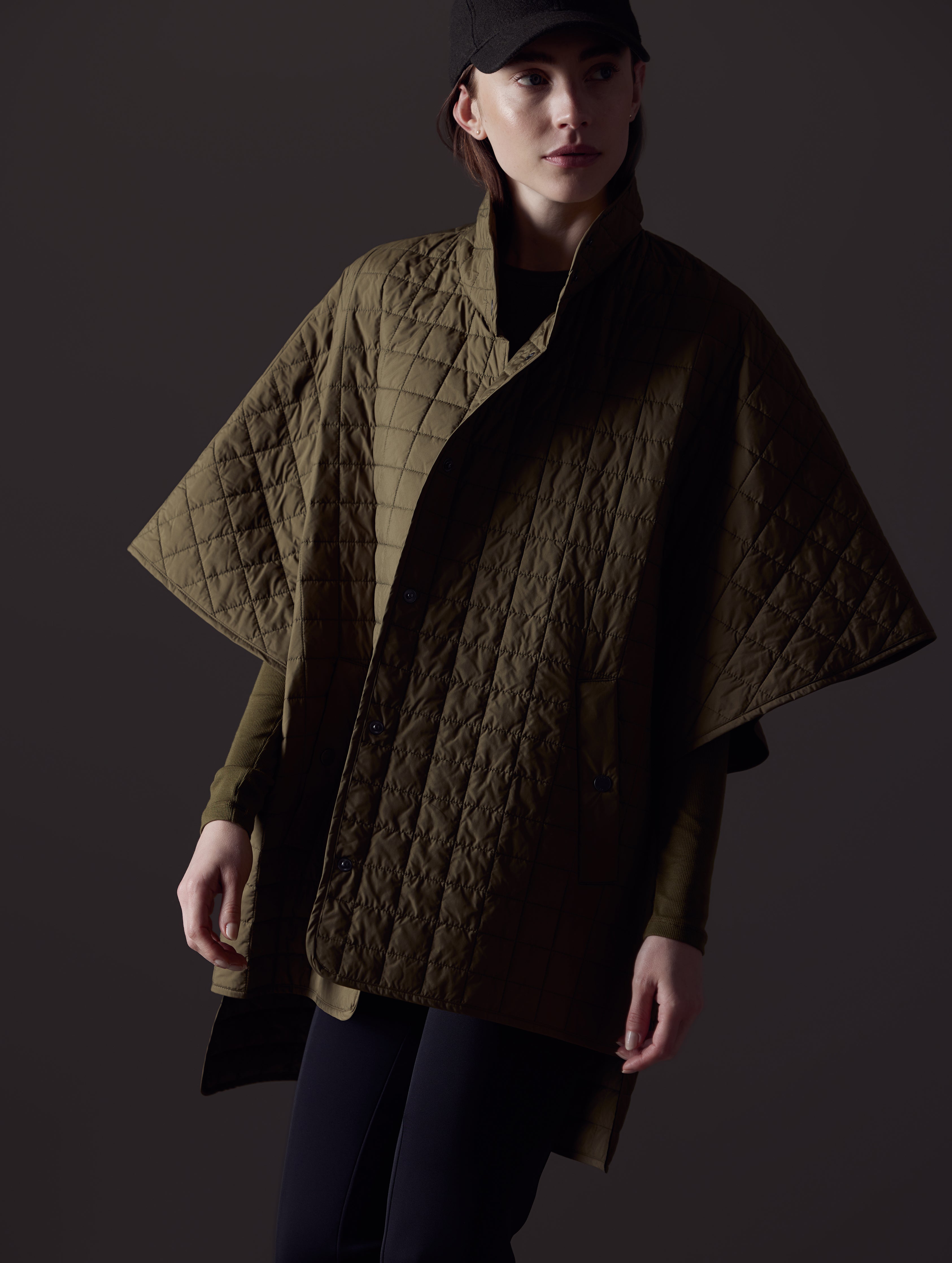 Bardo Poncho Jacket - Command Green