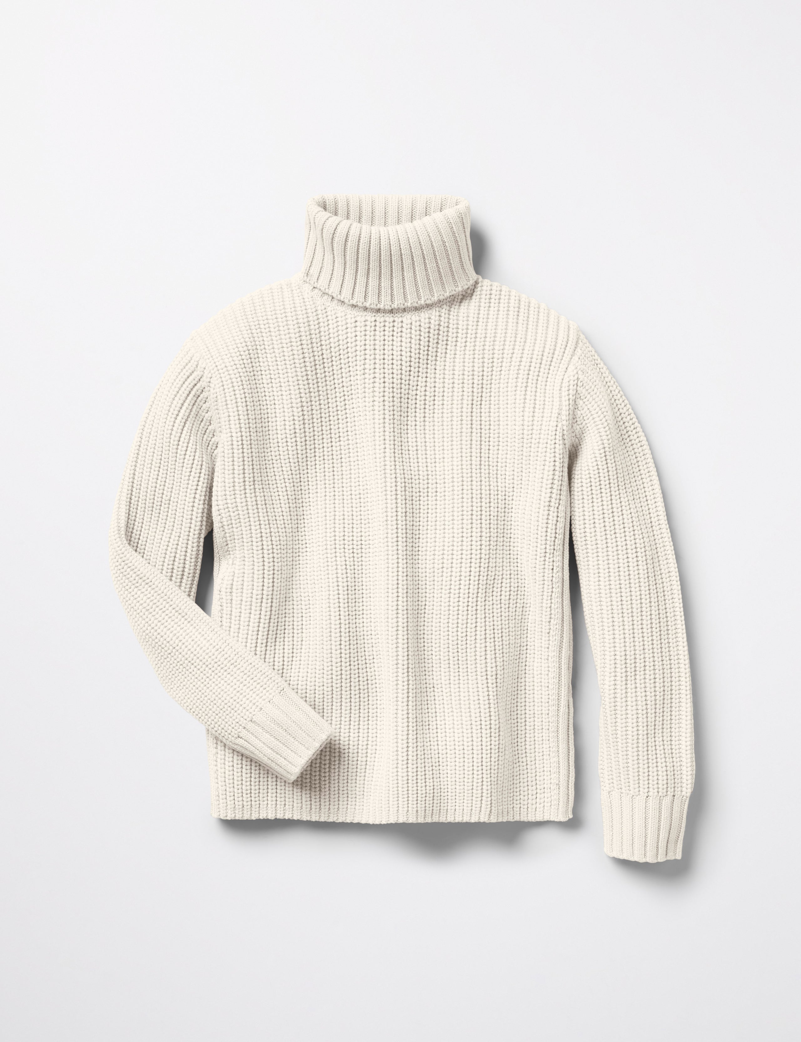 women's beige turtleneck sweater from AETHER Apparel