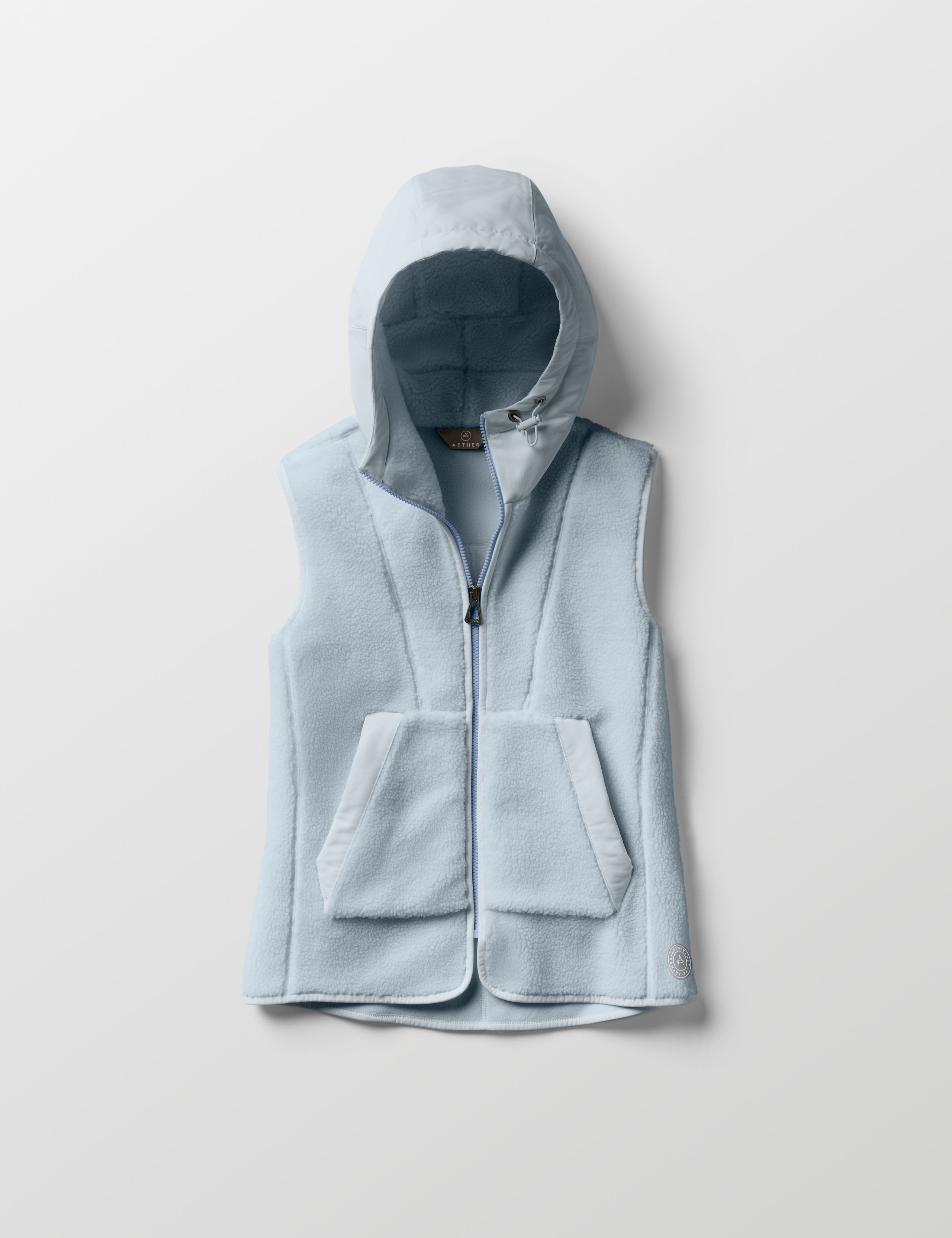 Blue fleece vest from AETHER Apparel