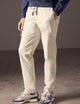 man wearing beige cotton ripstop pants