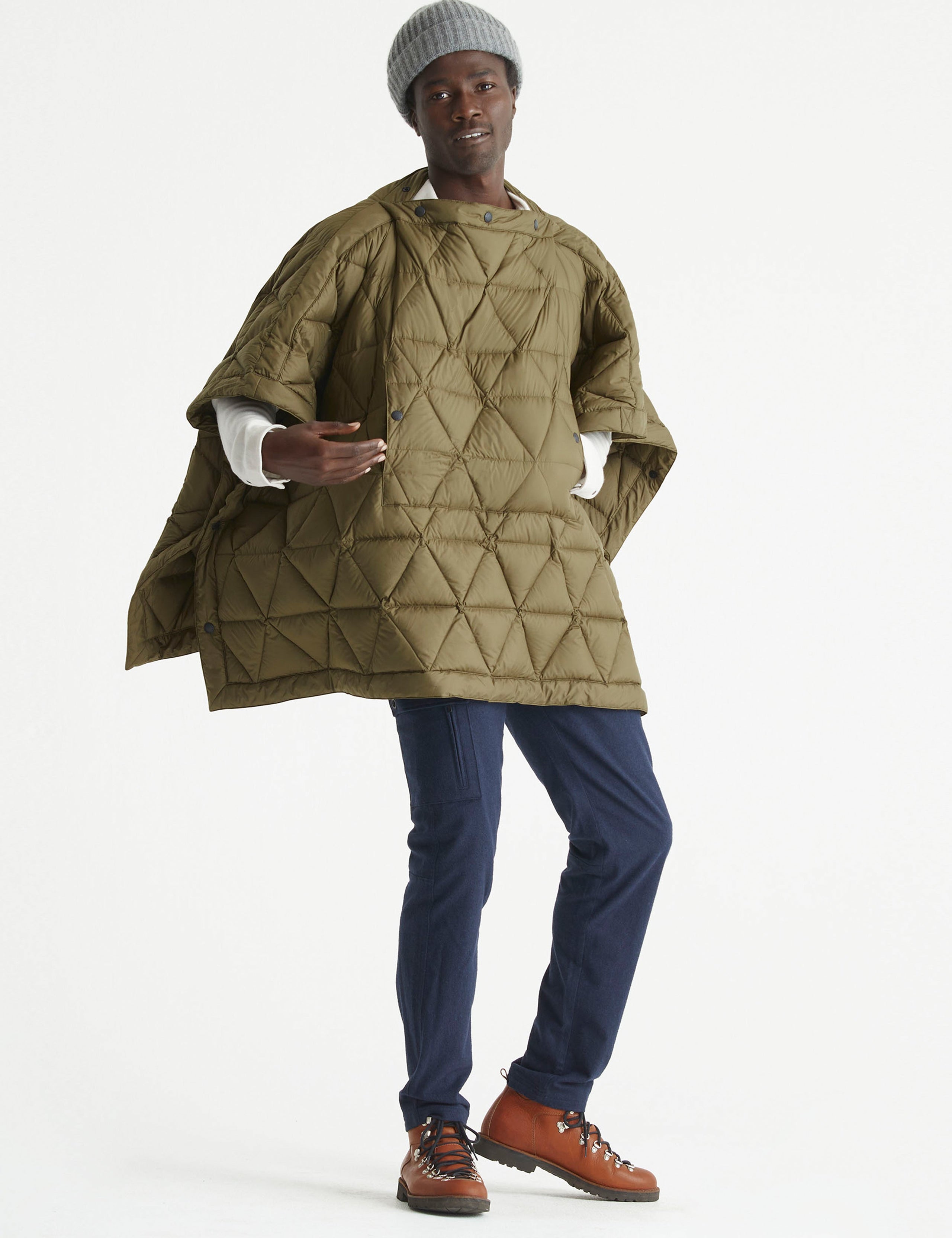 quilted poncho from Aether Apparel