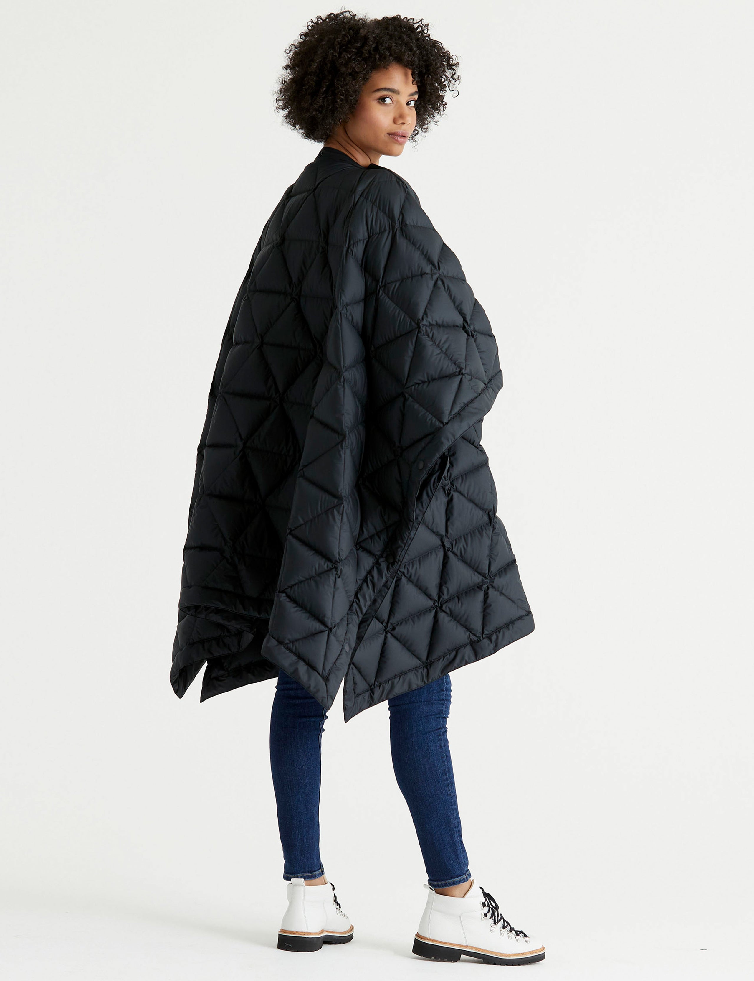 quilted poncho from Aether Apparel