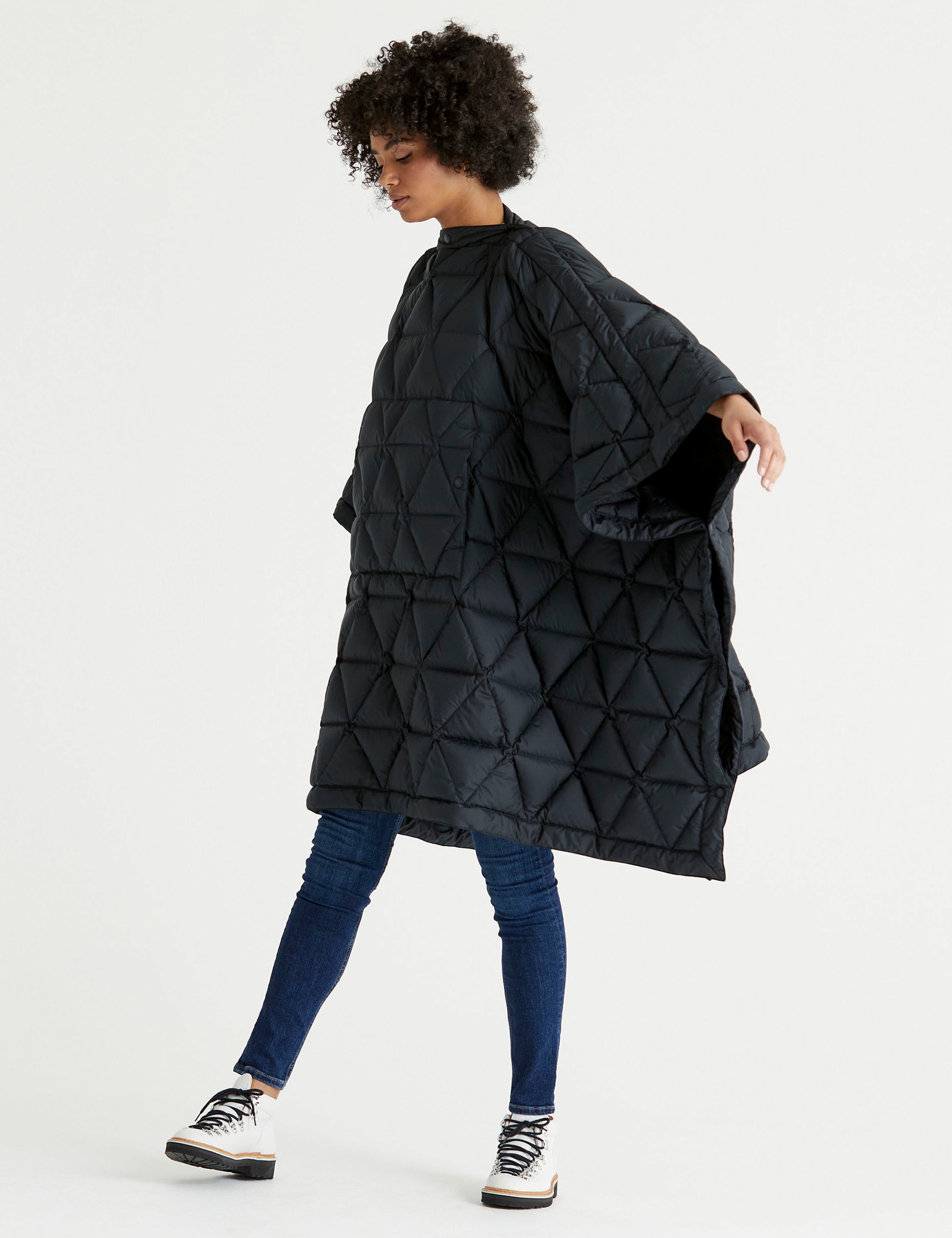 quilted poncho from Aether Apparel