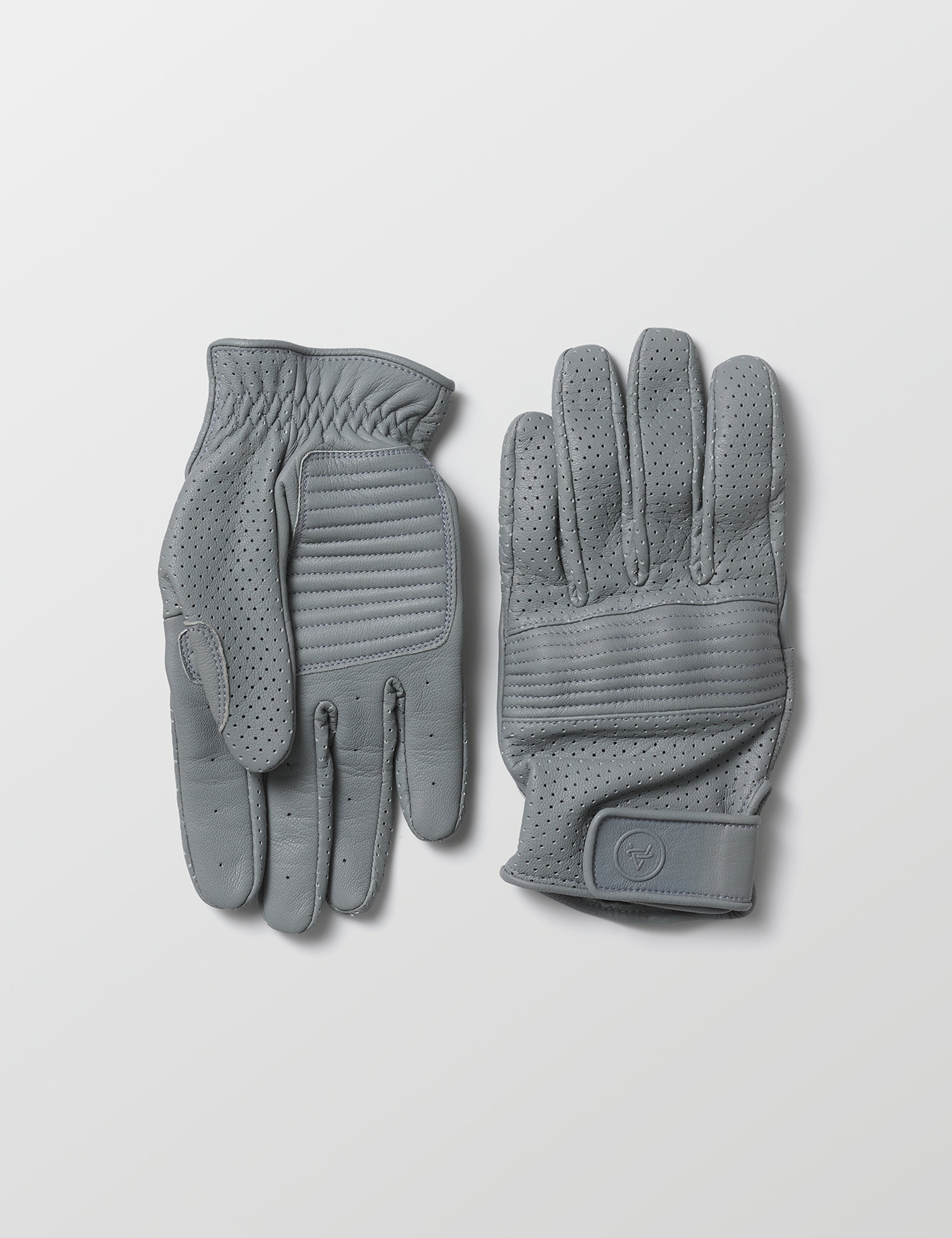 Pair of grey motorcycle gloves from AETHER Apparel