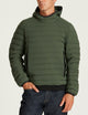 green insulated pullover for men