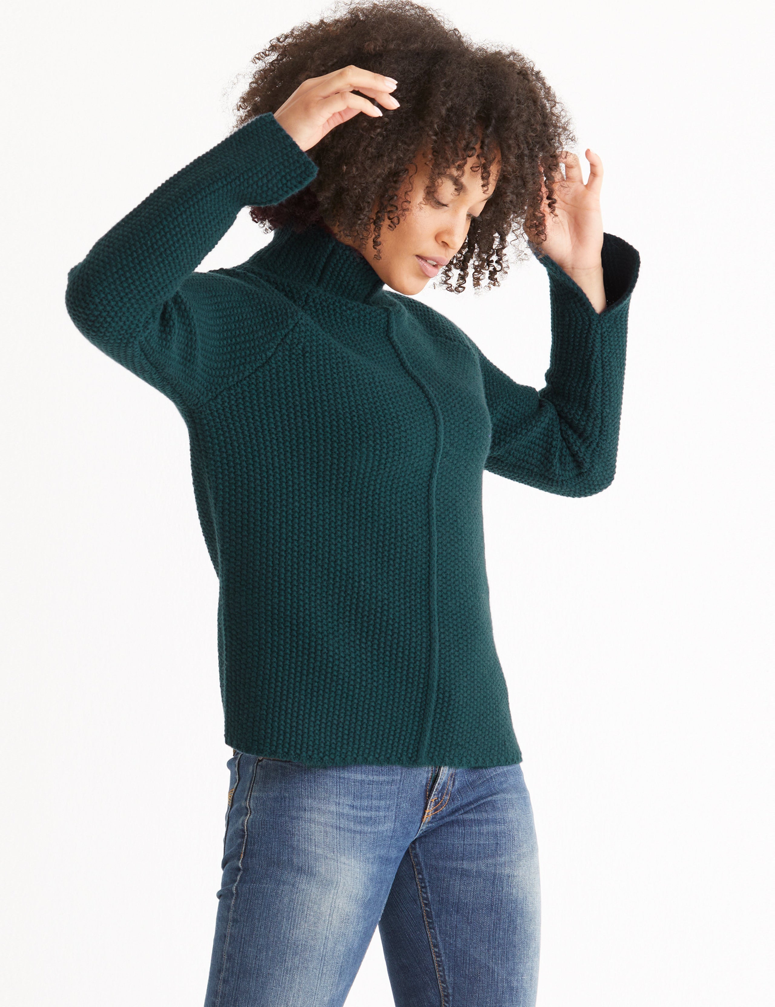 green sweater for women from Aether Apparel