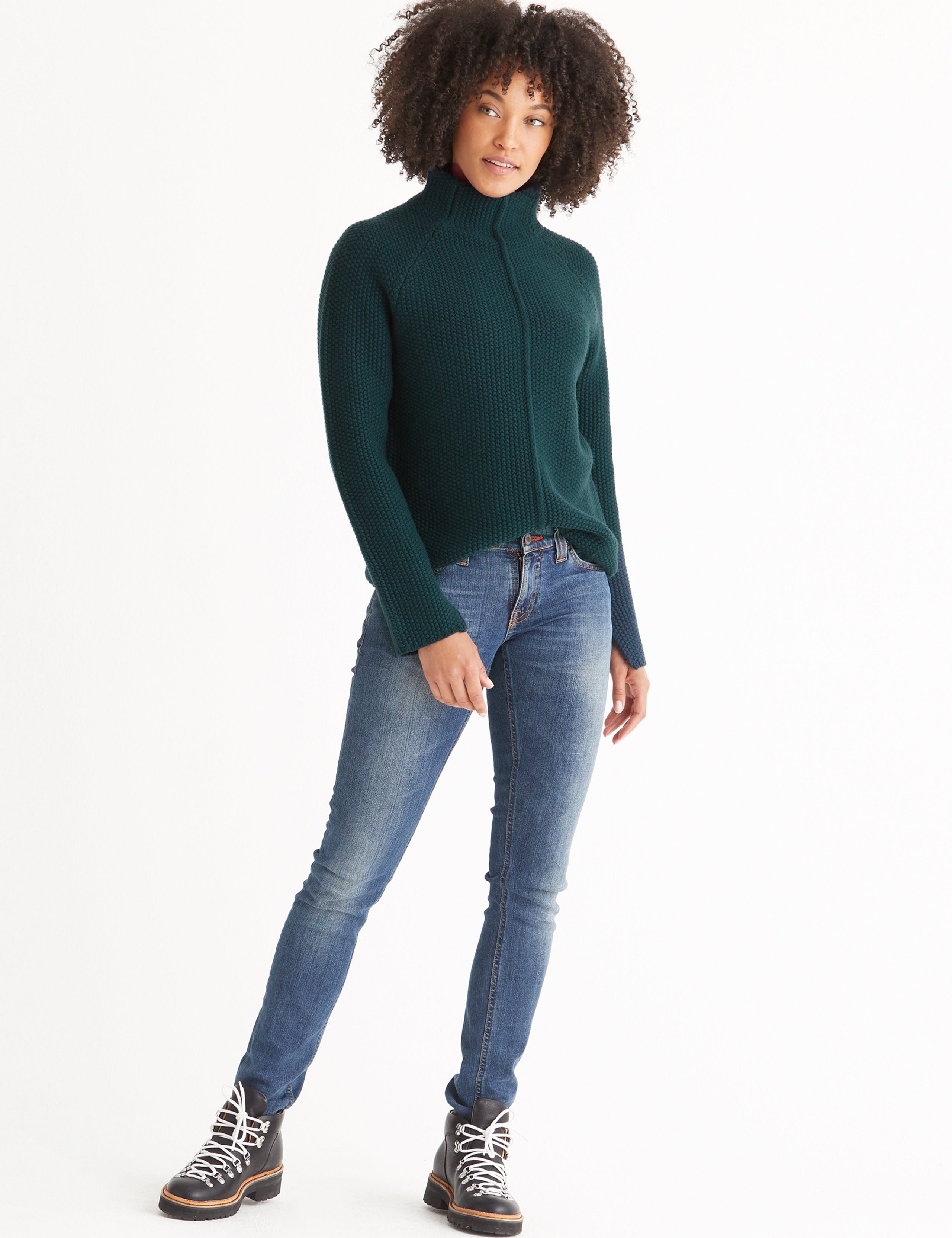 green sweater for women from Aether Apparel