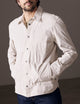 Man wearing beige shirt jacket from AETHER Apparel