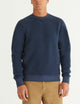 man wearing blue fleece sweater