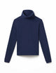 blue high neck pullover for women