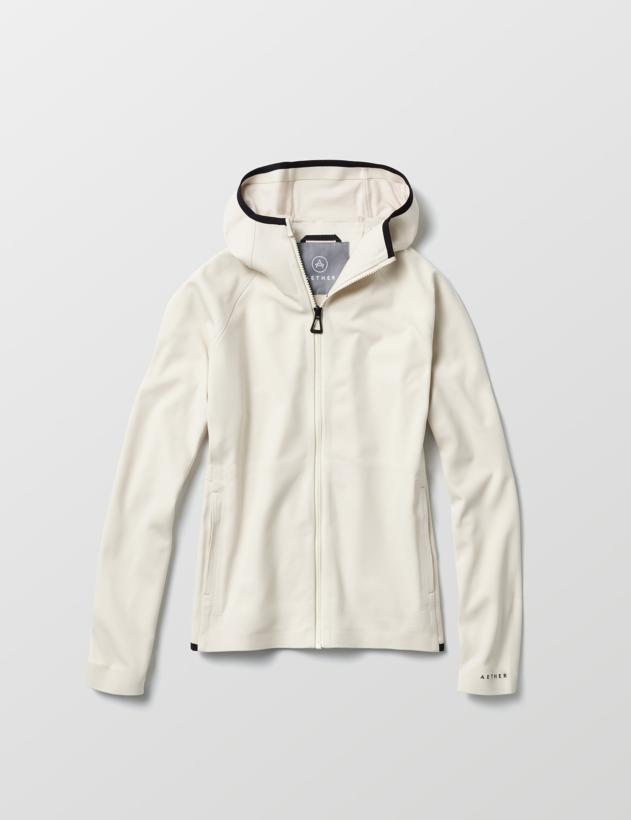 beige fleece full-zip from AETHER Apparel