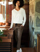 white sweater for women from Aether Apparel