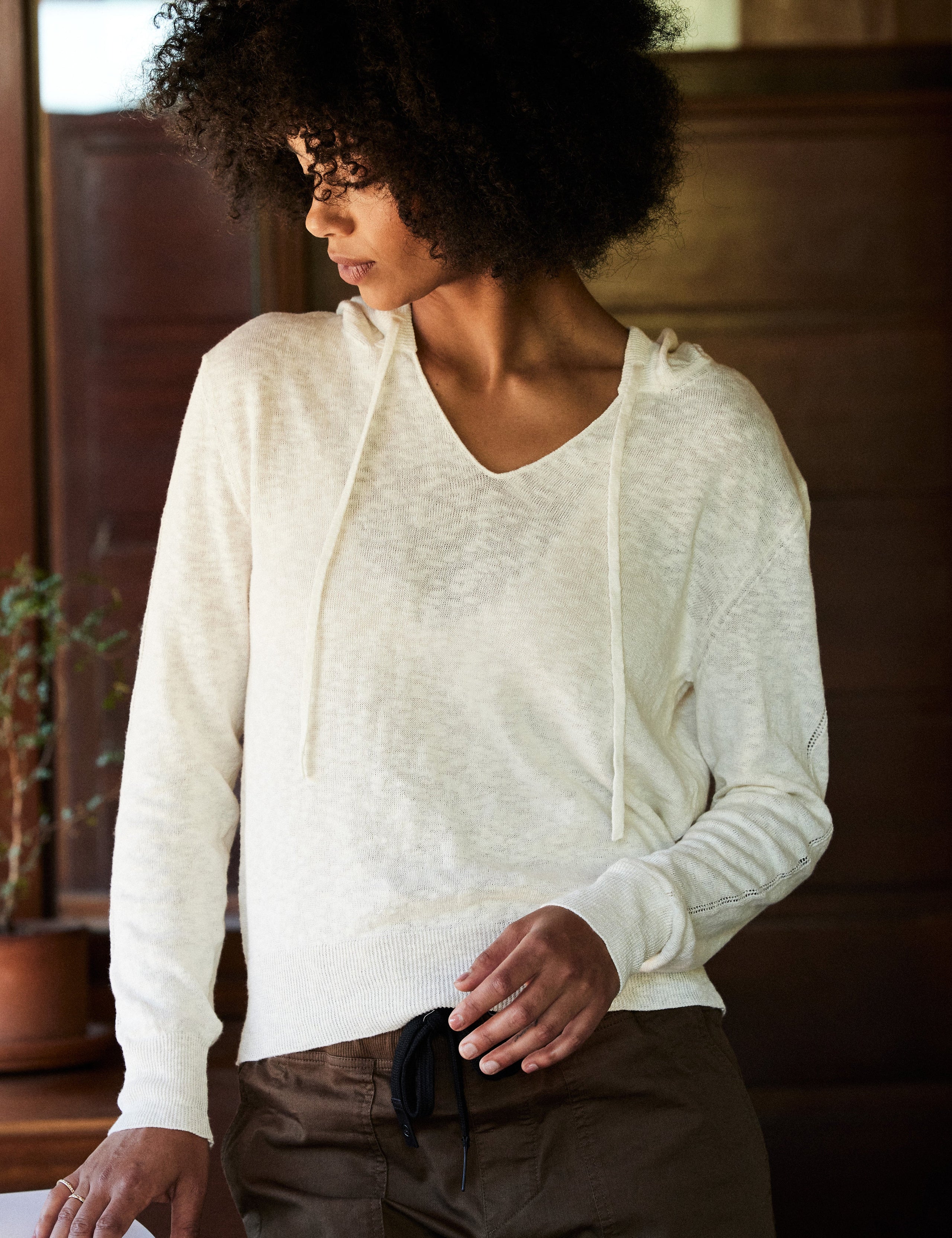 white sweater for women from Aether Apparel