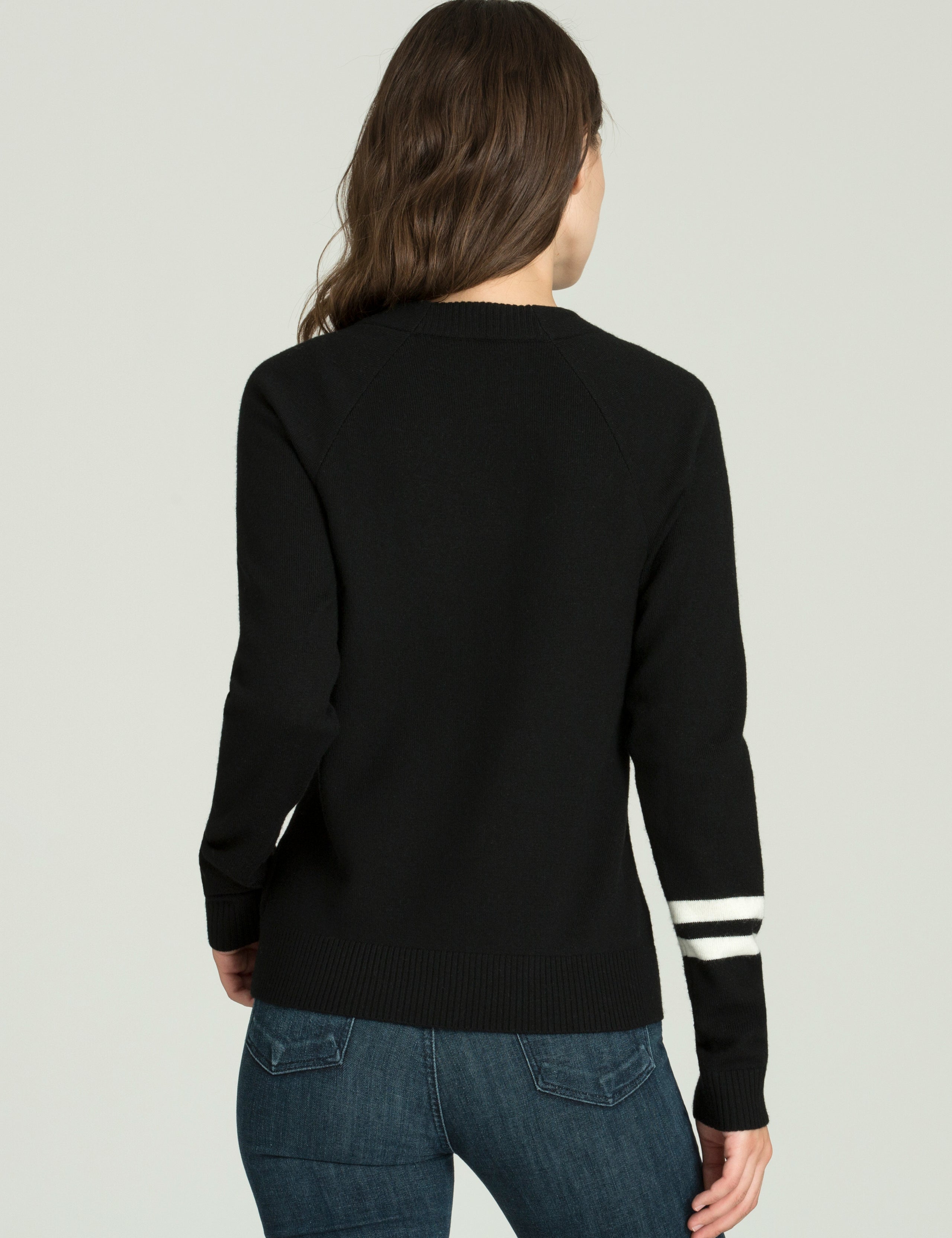 woman wearing black sweater from AETHER Apparel