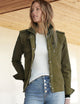 woman wearing green jacket from AETHER Apparel