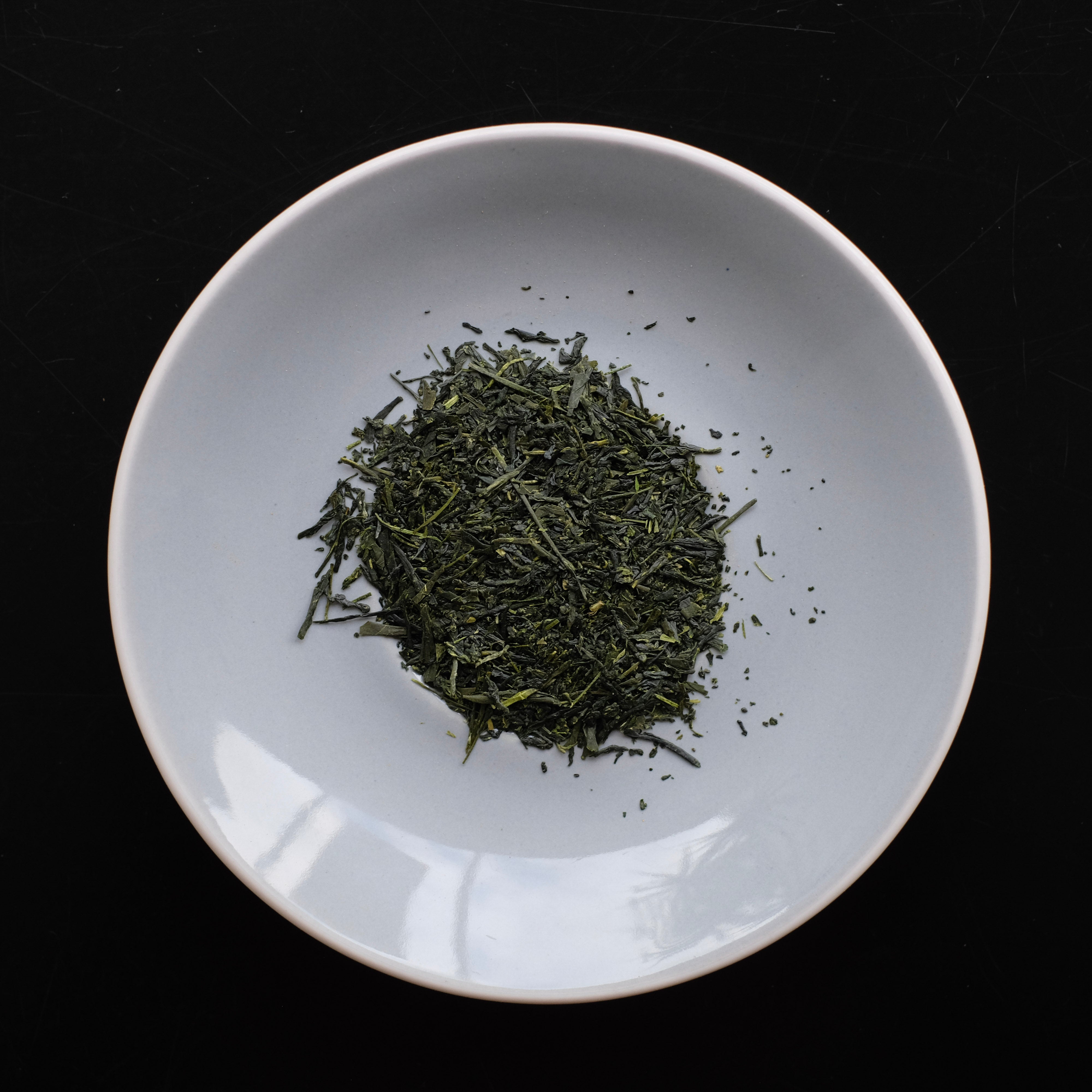 sencha green tea leaves