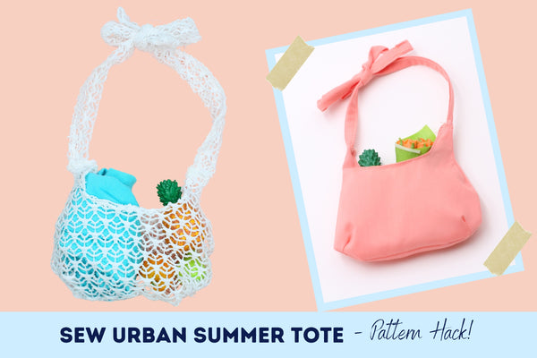 Sew Urban Pattern Hack Summer tote Tutorial For 18-inch dolls 
