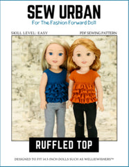 Sew Urban Ruffled Top Pattern For 14.5-inch Dolls