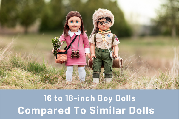 Boy Dolls Compared to 18-Inch American Girl® dolls