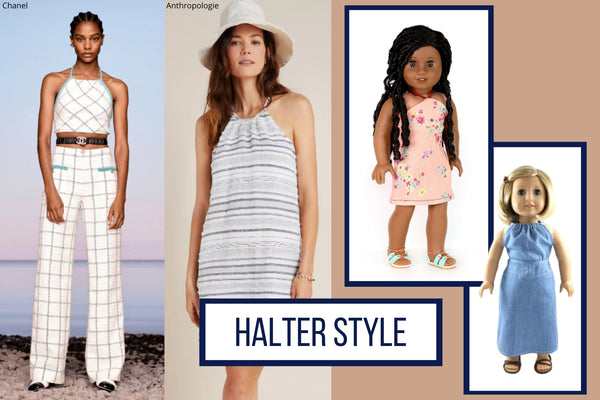 Halter Tops and Dresses Summer 2020 Trends To Sew For Your Doll