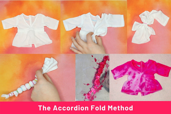 Accordion Fold Method Tie Dye Technique Tutorial