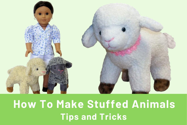 Tips for making your own stuffed animal pet for 18-inch dolls