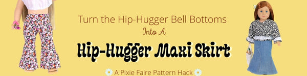 Hip Hugger Bell Bottoms Maxi Skirt Pattern Hack