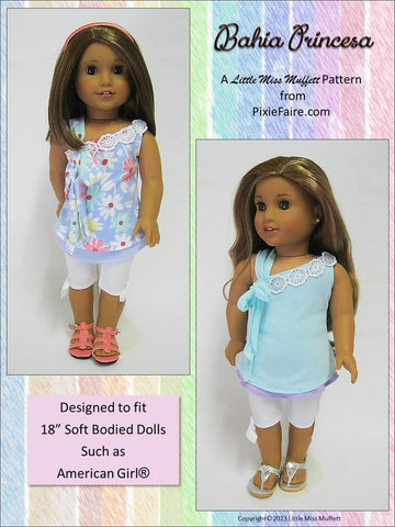 Little Miss Muffett 18 Inch Modern Bahia Princesa 18" Doll Clothes Pattern larougetdelisle