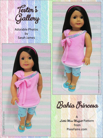 Little Miss Muffett 18 Inch Modern Bahia Princesa 18" Doll Clothes Pattern larougetdelisle