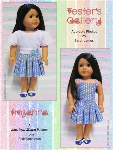 Little Miss Muffett 18 Inch Historical Rozanna 18" Doll Clothes Pattern larougetdelisle