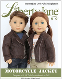 Doll Clothes Pattern Motorcycle Leather Jacket