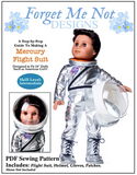 Doll Clothes Pattern Astronaut Flight suit and helmet