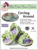 Circling Around Crochet Shoe Pattern For 18-inch dolls