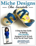 Chic Sandals for 16-inch dolls such as A Girl For All Time®