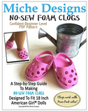 No-Sew Foam Clogs Pattern for 18-inch dolls
