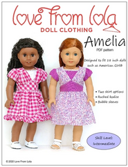 Amelia Dress Pattern for 18-inch dolls