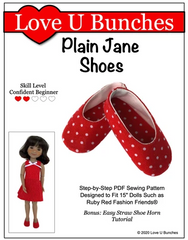 Plain Janes Shoe Pattern For Ruby Red Fashion Friends™