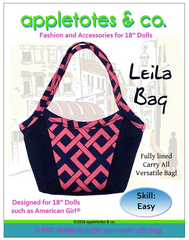 Leila Bag PDF Hand Bag Sewing Pattern For 18-inch dolls