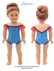 Swimsuit Variations PDF Sewing Pattern For 18-inch Dolls