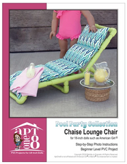 Chaise Lounge Chair PVC Pattern For 18-inch Dolls 