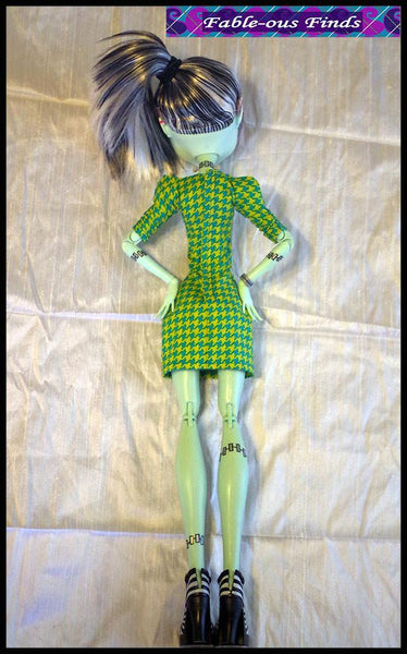 Fable ous Finds Clown Chic Sheath Dress and Glasses Doll 