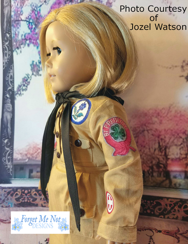 Forget Me Not Designs 18 Inch Historical 1914 Scout Uniform 18" Doll Clothes Pattern larougetdelisle