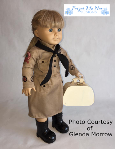 Forget Me Not Designs 18 Inch Historical 1914 Scout Uniform 18" Doll Clothes Pattern larougetdelisle